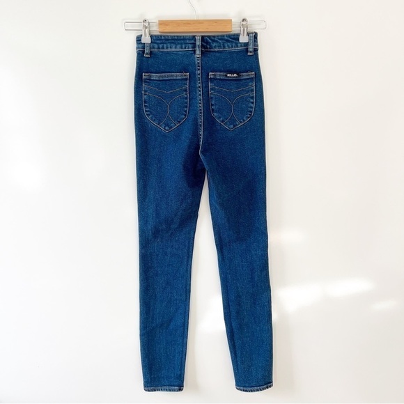 Rollas Eastcoast Ankle Medium Wash High-Waisted Skinny Jeans - Picture 9 of 16